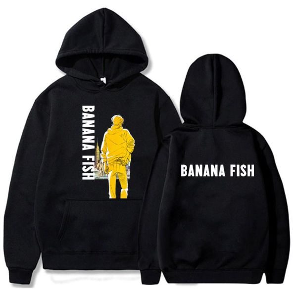 men's hoodies & sweatshirts banana fish hoodie pullovers fashion long sleeve loose male female, Black
men's hoodies & sweatshirts banana fish hoodie pullovers fashion long sleeve loose male female, Black