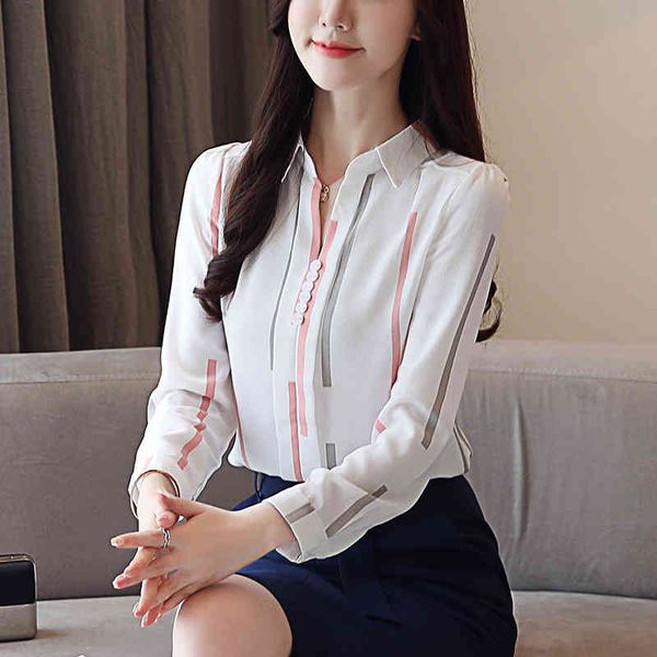 autumn women shirts striped chiffon long sleeved woman v- neck ol style western style slim fit blusa 0973 30 210427, White
autumn women shirts striped chiffon long sleeved woman v- neck ol style western style slim fit blusa 0973 30 210427, White