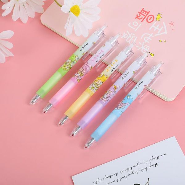 gel pens 5pc/set cute press pen flower fairy cartoon school supplies 0.5mm carbon black signature 5 different colors
gel pens 5pc/set cute press pen flower fairy cartoon school supplies 0.5mm carbon black signature 5 different colors