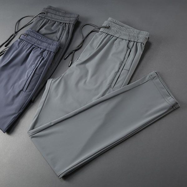 men's pants jsbd light luxury high-end silk sliding speed dry ice summer drawstring ultra-thin straight casual sports, Black
men's pants jsbd light luxury high-end silk sliding speed dry ice summer drawstring ultra-thin straight casual sports, Black