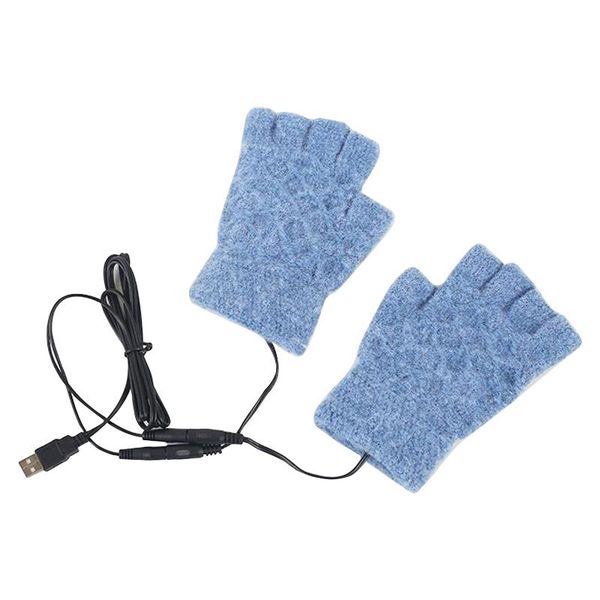 cycling gloves usb heated mitten warm soft half finger for winter warmer gift, Black
cycling gloves usb heated mitten warm soft half finger for winter warmer gift, Black