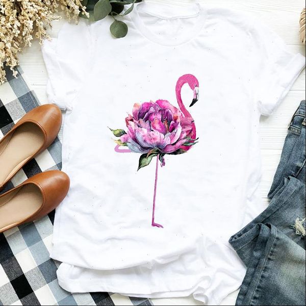 90s watercolor cartoon flamingo beach womens t shirts floral print tee clothes graphic, White
90s watercolor cartoon flamingo beach womens t shirts floral print tee clothes graphic, White