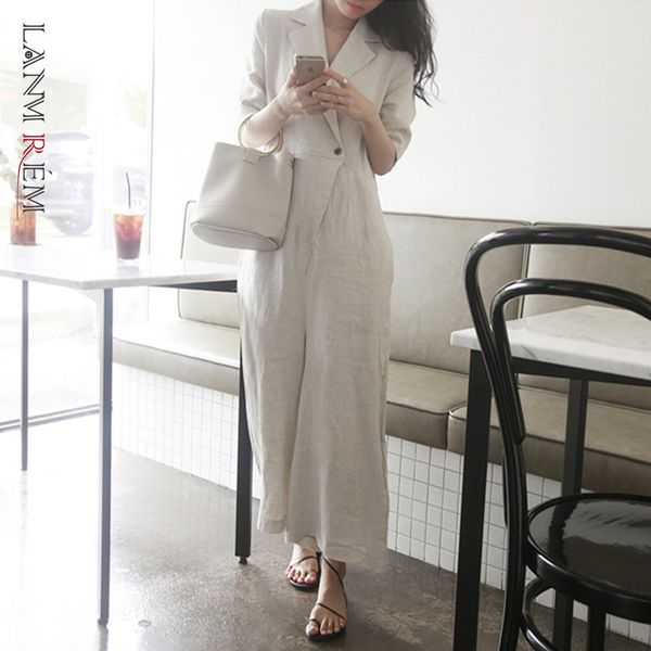 women lapel wide leg jumpsuit short sleeve female bandage temperament fashion tide summer 2h293 210507, Black;white
women lapel wide leg jumpsuit short sleeve female bandage temperament fashion tide summer 2h293 210507, Black;white