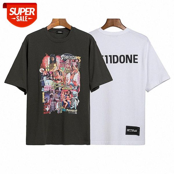 we11done movie poster character print oversized short-sleeved t-shirt #6x3m, White;black
we11done movie poster character print oversized short-sleeved t-shirt #6x3m, White;black