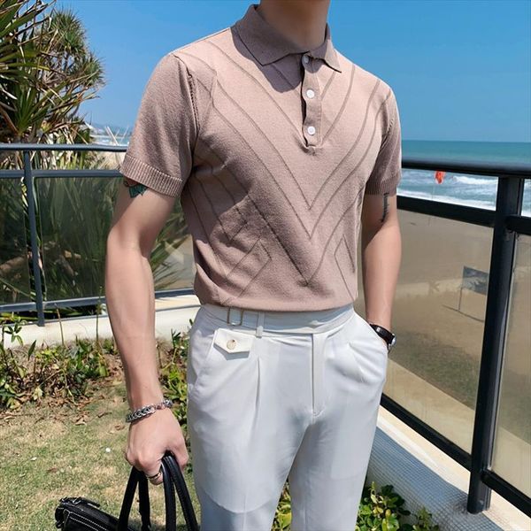 british style summer solid men polos short sleeve shirts turn down collar slim fit casual breathable tee shirt homme streetwear, White;black
british style summer solid men polos short sleeve shirts turn down collar slim fit casual breathable tee shirt homme streetwear, White;black