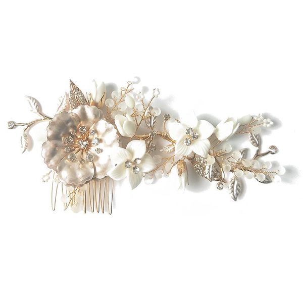 hair clips & barrettes handmade porcelain flower bridal bridesmaid comb set wedding prom tea party accessories, Golden;silver
hair clips & barrettes handmade porcelain flower bridal bridesmaid comb set wedding prom tea party accessories, Golden;silver