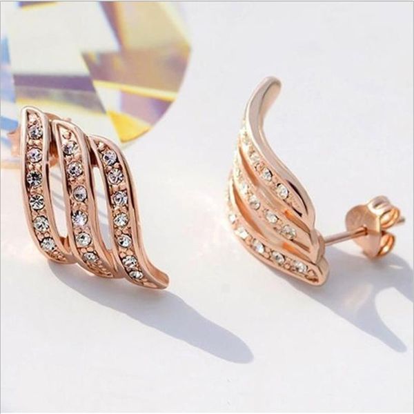 stud crystal female zircon stone earrings fashion 925 silver wedding jewelry cute small angel wing for women, Golden;silver
stud crystal female zircon stone earrings fashion 925 silver wedding jewelry cute small angel wing for women, Golden;silver