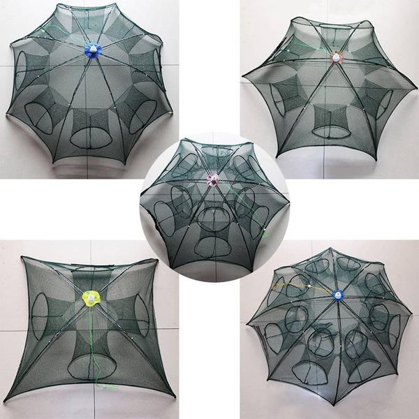 automatic folding six hole fishing net foldable nylon cage crab fish shrimp trap casting accessories
automatic folding six hole fishing net foldable nylon cage crab fish shrimp trap casting accessories