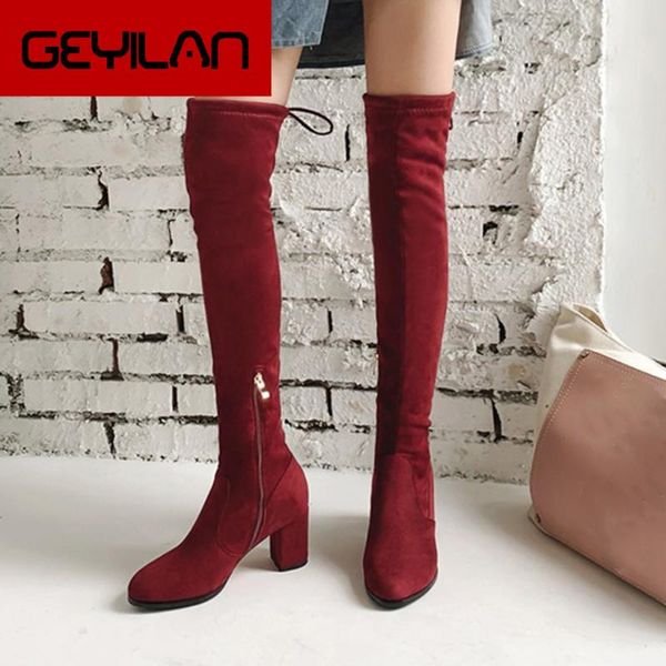 boots fashion women over the knee 4 colors slim woman shoes winter size 35-43 suede retro, Black
boots fashion women over the knee 4 colors slim woman shoes winter size 35-43 suede retro, Black