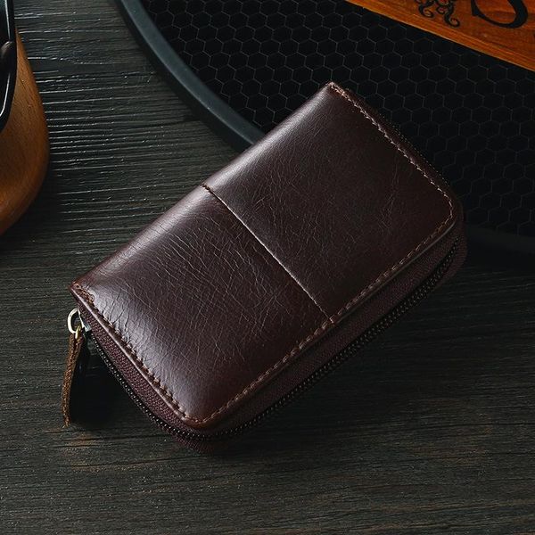 card holders men business holder credit id waxy leather rfid zipper coin wallet women zip case fashion purse, Brown;gray
card holders men business holder credit id waxy leather rfid zipper coin wallet women zip case fashion purse, Brown;gray