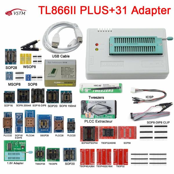 arrival original tl866ii plus with 31 adapter universal programmer 24 93 25 mcu eprom better than tl866 cs/tl866a diagnostic tools
arrival original tl866ii plus with 31 adapter universal programmer 24 93 25 mcu eprom better than tl866 cs/tl866a diagnostic tools