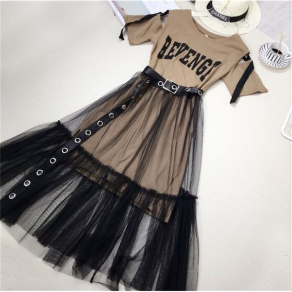 two piece dress women's gauze skirt set, two-piece strapless skirt, t-shirt and 2021 student vacation set, White
two piece dress women's gauze skirt set, two-piece strapless skirt, t-shirt and 2021 student vacation set, White
