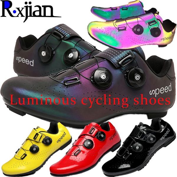 cycling footwear r.xjian double-turn buckle luminous mountain road fashion shoes couple outdoor competition training, Black
cycling footwear r.xjian double-turn buckle luminous mountain road fashion shoes couple outdoor competition training, Black