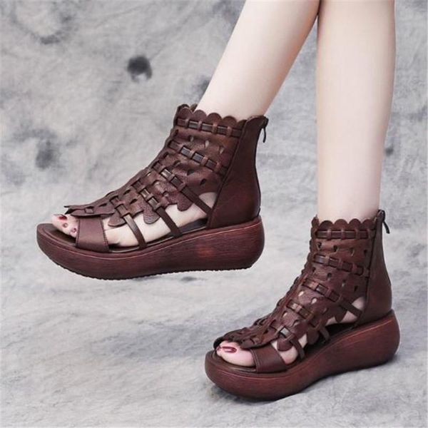 sandals summer women genuine pu leather wedges high heel platform hollow peep toe female ladies shoes zapatos de mujer, Black
sandals summer women genuine pu leather wedges high heel platform hollow peep toe female ladies shoes zapatos de mujer, Black