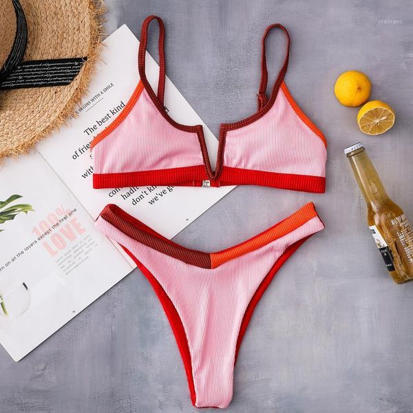 women's swimwear color matching steel plate gathers swimsuit summer fashion split ladies bikini beach clothing, White;black
women's swimwear color matching steel plate gathers swimsuit summer fashion split ladies bikini beach clothing, White;black