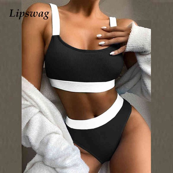 women's high waist swimwear summer push up bikini set swimsuit 2021 fashion patchwork ribbed beachwear bathing suit, White;black
women's high waist swimwear summer push up bikini set swimsuit 2021 fashion patchwork ribbed beachwear bathing suit, White;black
