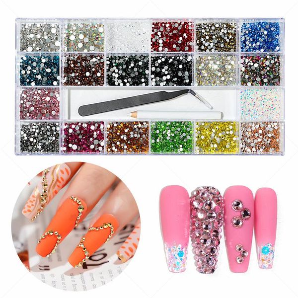 nail art decorations 21 grid flat bottom special shaped mixed diy diamond accessory set drill double point pen decoration accessories, Silver;gold
nail art decorations 21 grid flat bottom special shaped mixed diy diamond accessory set drill double point pen decoration accessories, Silver;gold