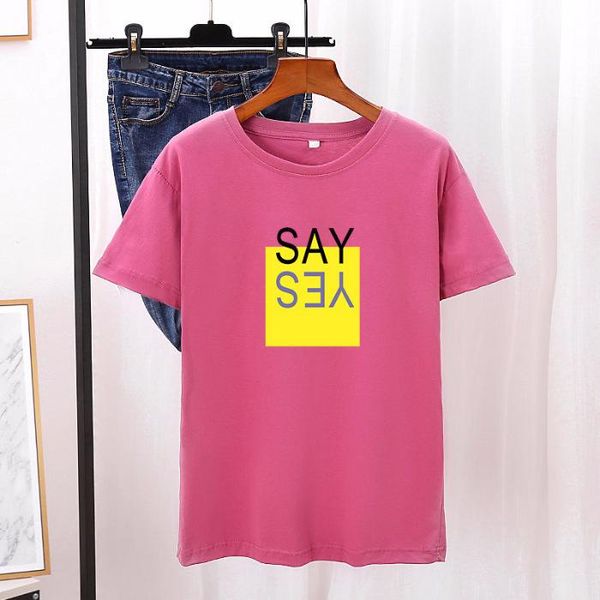 women's t-shirt pure cotton female letter printing clothing 2021 short-sleeved student loose one, White
women's t-shirt pure cotton female letter printing clothing 2021 short-sleeved student loose one, White