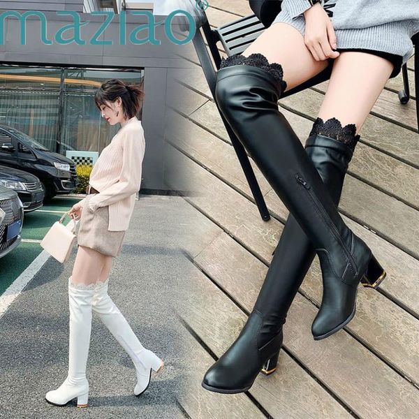 boots plus size 33-46 pu women over the knee round toe footwear ruffles med heels female boot zip shoes woman winter maziao, Black
boots plus size 33-46 pu women over the knee round toe footwear ruffles med heels female boot zip shoes woman winter maziao, Black