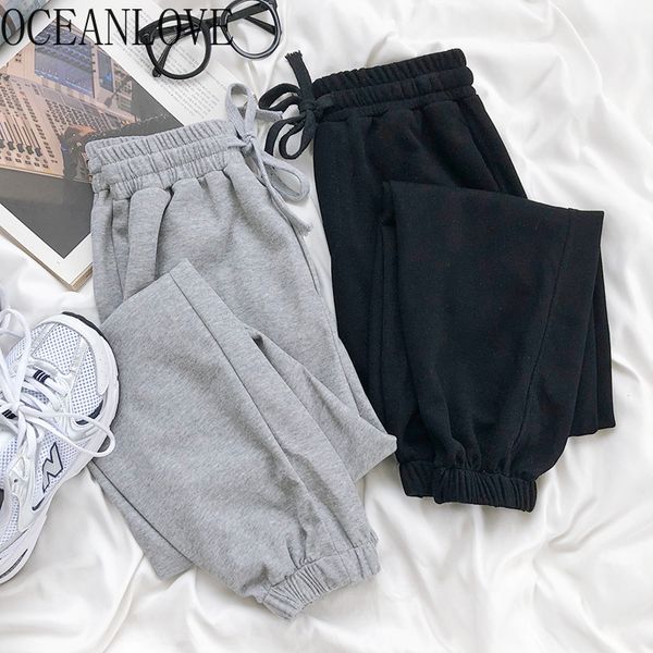 ankle-length sweatpants women drawstring solid casual autumn pants loose causal ropa mujer bottoms 17914 210415, Black;white
ankle-length sweatpants women drawstring solid casual autumn pants loose causal ropa mujer bottoms 17914 210415, Black;white