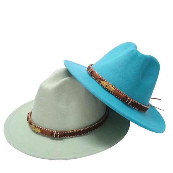 wide brim hats autumn fedora for men women belt panama hat european american style fashion gentleman fedoras mitate male, Blue;gray
wide brim hats autumn fedora for men women belt panama hat european american style fashion gentleman fedoras mitate male, Blue;gray