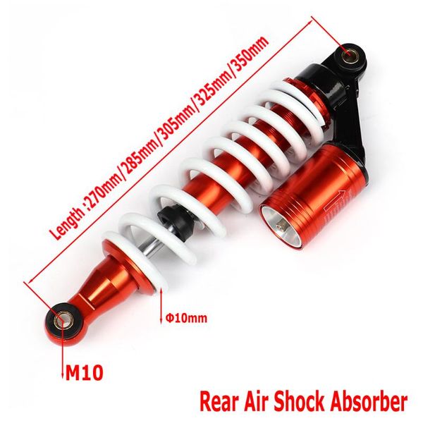 universal 280mm 325mm 350mm air absorber rear suspension spring scooter dirt bike gokart quad atv for motorcycle d30 parts
universal 280mm 325mm 350mm air absorber rear suspension spring scooter dirt bike gokart quad atv for motorcycle d30 parts