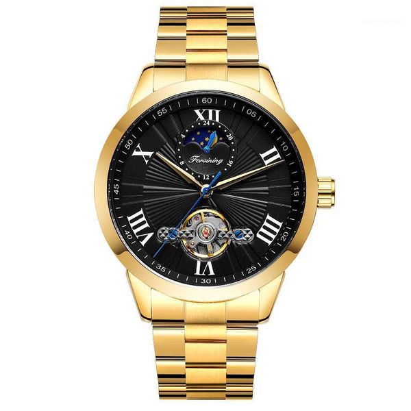 wristwatches men's stainless steel automatic mechanical watch waterproof business wristwatch, Slivery;brown
wristwatches men's stainless steel automatic mechanical watch waterproof business wristwatch, Slivery;brown