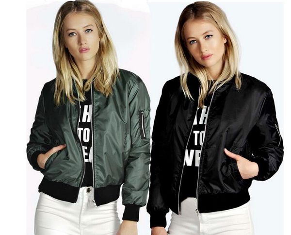 women's jackets spring autumn plus size 4xl jacket women causal zipper baseball uniform bomber long sleeve wide-waisted coat outwear, Black;brown
women's jackets spring autumn plus size 4xl jacket women causal zipper baseball uniform bomber long sleeve wide-waisted coat outwear, Black;brown