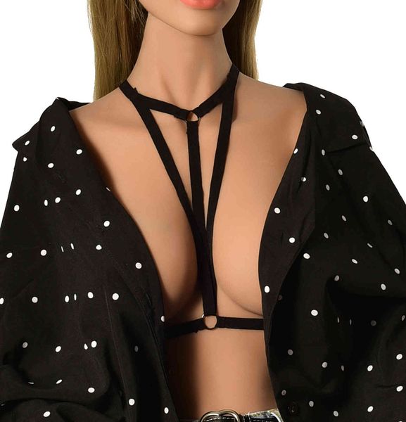 fashion elastic harness body chain black temptation bra strap underwear, Black;white
fashion elastic harness body chain black temptation bra strap underwear, Black;white
