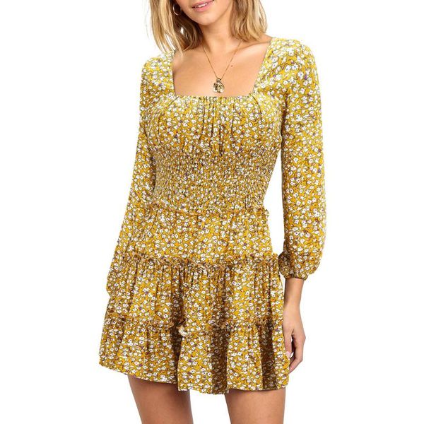casual dresses floral print long sleeve dress women chic printed square collar pleated frills midi office ol spring mt4215, Black;gray
casual dresses floral print long sleeve dress women chic printed square collar pleated frills midi office ol spring mt4215, Black;gray