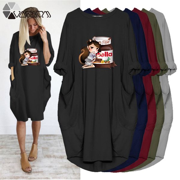 propcm women loose dresses squirrel cartoon print autumn long sleeve o neck party club midi vestidos robes femme streetwear spring, Black;gray
propcm women loose dresses squirrel cartoon print autumn long sleeve o neck party club midi vestidos robes femme streetwear spring, Black;gray