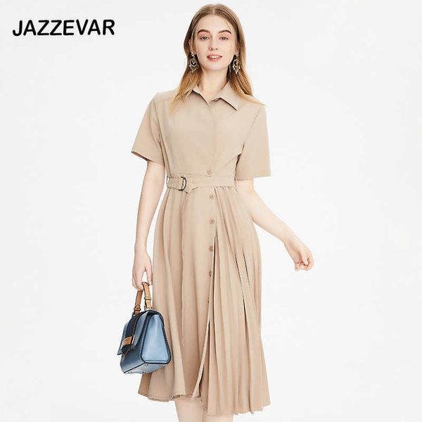 2021 summer jiazehua french temperament design irregular pleated shirt collar dress, Black;gray
2021 summer jiazehua french temperament design irregular pleated shirt collar dress, Black;gray