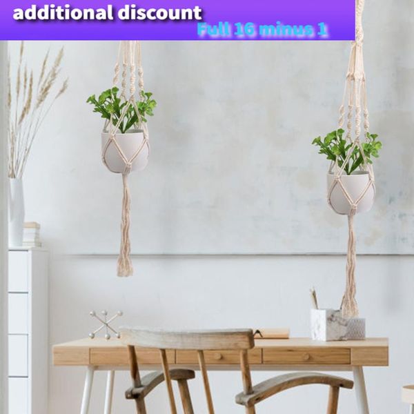 decorative objects & figurines macrame plant hangers hanging basket holder bohemian decor countryard garden supplies decoration
decorative objects & figurines macrame plant hangers hanging basket holder bohemian decor countryard garden supplies decoration