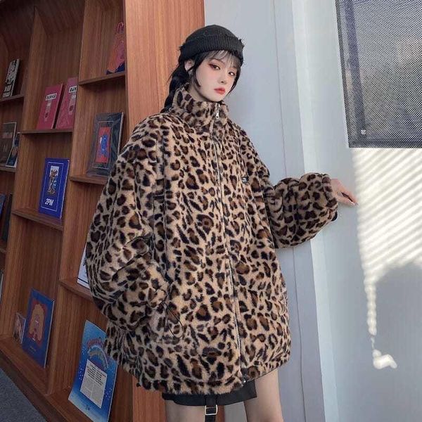 women's jackets 2021 spring vintage leopard jacket plus size casual female coat winter for woman clothes elegant wool outwear, Black;brown
women's jackets 2021 spring vintage leopard jacket plus size casual female coat winter for woman clothes elegant wool outwear, Black;brown