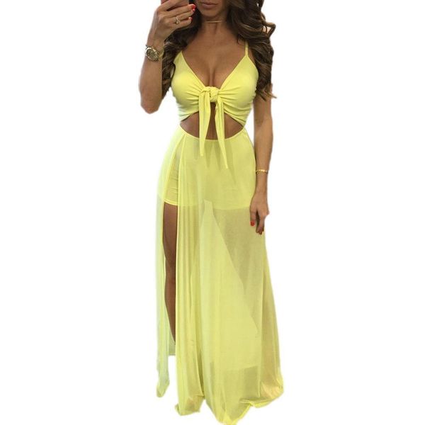 women solid dresses sleeveless v neck summer holiday chiffon party casual evening beach long maxi dress sundress, Black;gray
women solid dresses sleeveless v neck summer holiday chiffon party casual evening beach long maxi dress sundress, Black;gray