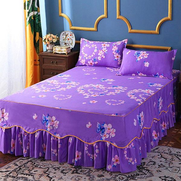 sheets & sets 3 pcs bedding set fitted sheet bed with skirt linen printing for home mattress cover cases
sheets & sets 3 pcs bedding set fitted sheet bed with skirt linen printing for home mattress cover cases