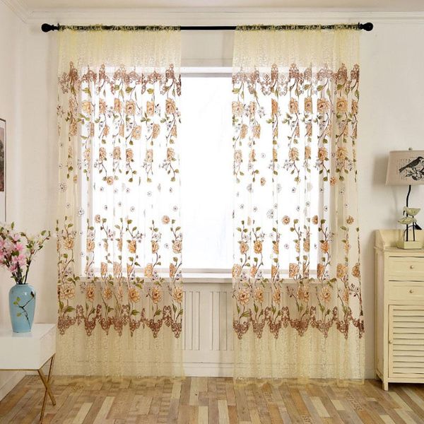 curtain & drapes floral sheer curtains for window balcony door decor tulle finished home decoration treatments voile panel
curtain & drapes floral sheer curtains for window balcony door decor tulle finished home decoration treatments voile panel