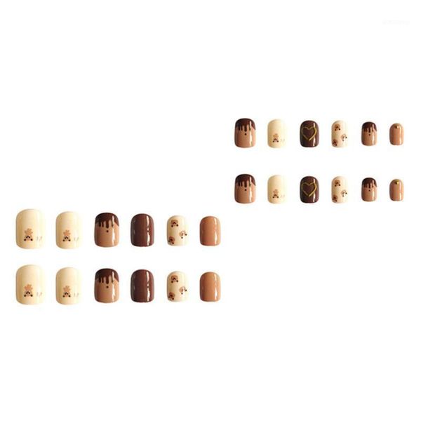 24pcs press on nails full cover fake manicure nail art decor accessories false1, Red;gold
24pcs press on nails full cover fake manicure nail art decor accessories false1, Red;gold