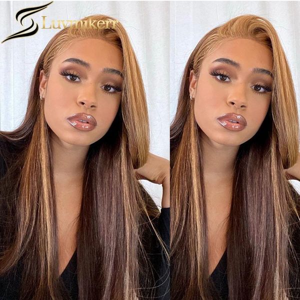 lace wigs highlight honey blonde straight wig human hair 13x6 hd transparent full frontal for black women pre plucked baby, Black;brown
lace wigs highlight honey blonde straight wig human hair 13x6 hd transparent full frontal for black women pre plucked baby, Black;brown