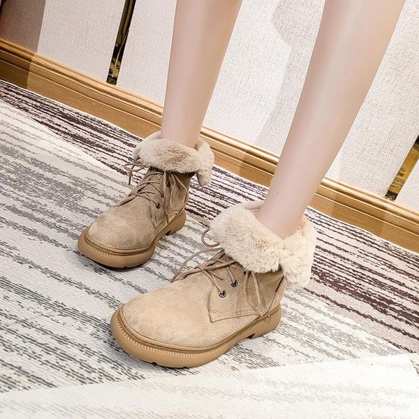 boots 2021 winter warm shoes women british style fashion snow with fur lady ankle footware plush female botas mujer, Black
boots 2021 winter warm shoes women british style fashion snow with fur lady ankle footware plush female botas mujer, Black