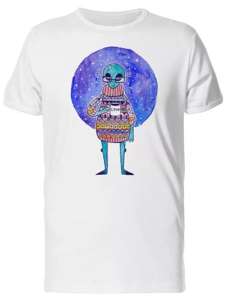 Alien With Sweater & Coffee Men's Tee -Image by Shutterstock, White;black
Alien With Sweater & Coffee Men's Tee -Image by Shutterstock, White;black