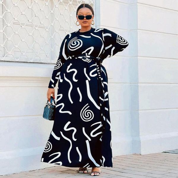 casual dresses adogirl plus size elegant print long dress for women autumn sleeve loose lace up vestidos outdoor streetwear 2021, Black;gray
casual dresses adogirl plus size elegant print long dress for women autumn sleeve loose lace up vestidos outdoor streetwear 2021, Black;gray