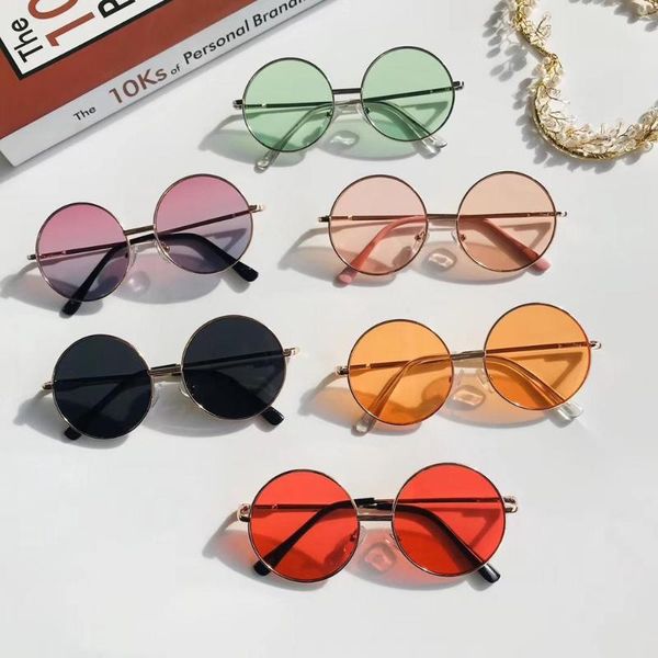 fashion sunglasses frames kids retro round frame children wild british style metal children's outing, Black
fashion sunglasses frames kids retro round frame children wild british style metal children's outing, Black