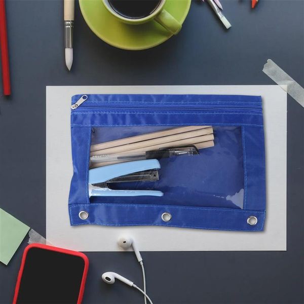 pencil bags 6 pieces ring binder pouch bag with holes 3-ring zipper pouches clear window stationery
pencil bags 6 pieces ring binder pouch bag with holes 3-ring zipper pouches clear window stationery
