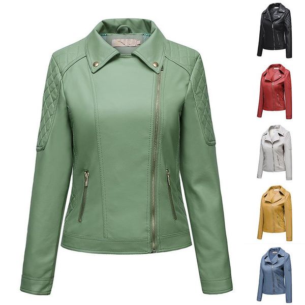 women's leather & faux jacket women leathers casual short jackets;moto coat with 2 zipper pockets for spring and autumn outwear, Black
women's leather & faux jacket women leathers casual short jackets;moto coat with 2 zipper pockets for spring and autumn outwear, Black