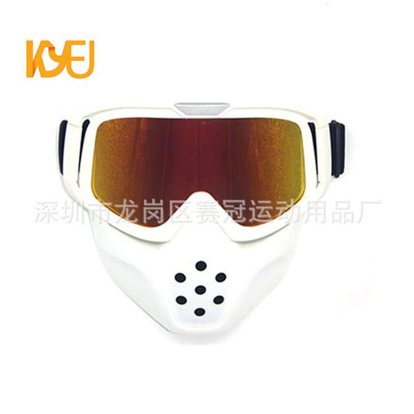 face mask riding glasses cross country racing harley helmet locomotive protective goggles, White;black
face mask riding glasses cross country racing harley helmet locomotive protective goggles, White;black