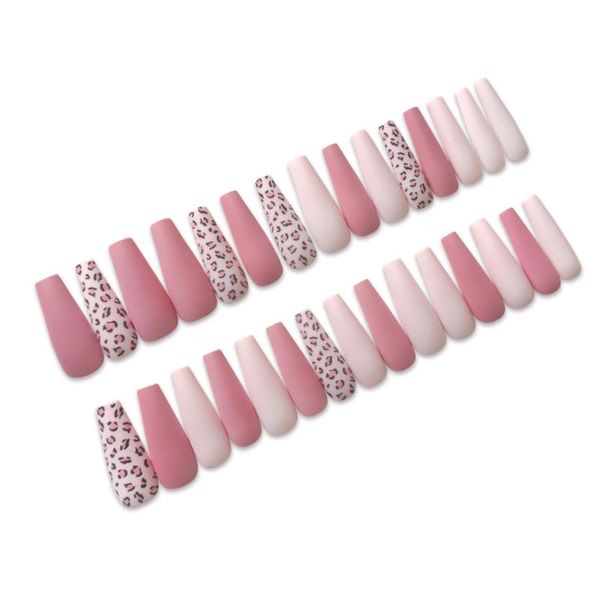 false nails 30pcs/set est matte super long coffin ballerina french fake leopard colorful beauty artificial full cover, Red;gold
false nails 30pcs/set est matte super long coffin ballerina french fake leopard colorful beauty artificial full cover, Red;gold
