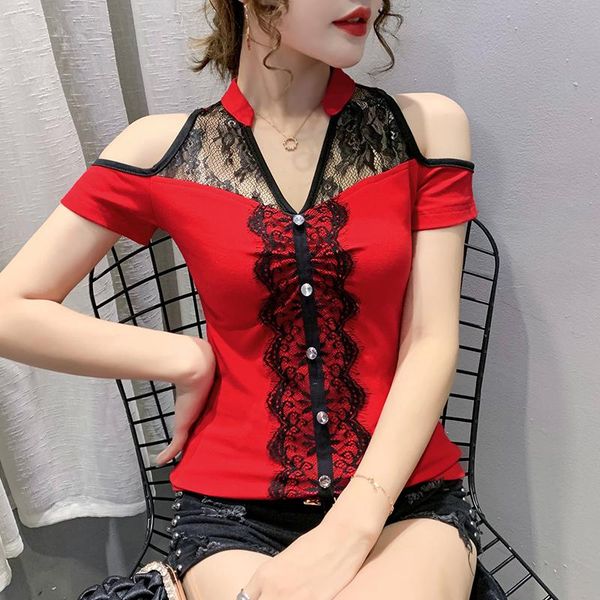 women's t-shirt summer korean clothes fashion patchwork lace off shoulder women ropa mujer cotton shirt tees 2021 t06201, White
women's t-shirt summer korean clothes fashion patchwork lace off shoulder women ropa mujer cotton shirt tees 2021 t06201, White