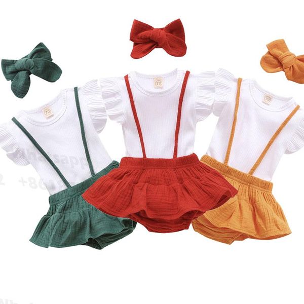 clothing sets toddler baby girl summer clothes suit 3pcs ruffled sleeve pit strip suspender culottes+headwear outfits, White
clothing sets toddler baby girl summer clothes suit 3pcs ruffled sleeve pit strip suspender culottes+headwear outfits, White