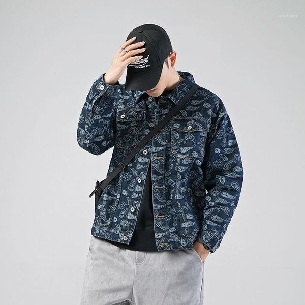 men's jackets jacket men spring autumn clothing mens outwear 2021 denim coat streetstyle hip hop bandana paisley pattern jeans, Black;brown
men's jackets jacket men spring autumn clothing mens outwear 2021 denim coat streetstyle hip hop bandana paisley pattern jeans, Black;brown